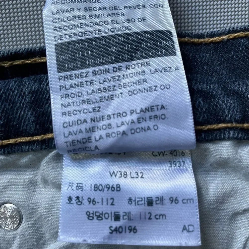 Levi Strauss Signature Athletic Fit Denim Jeans Men’s Size 38x32